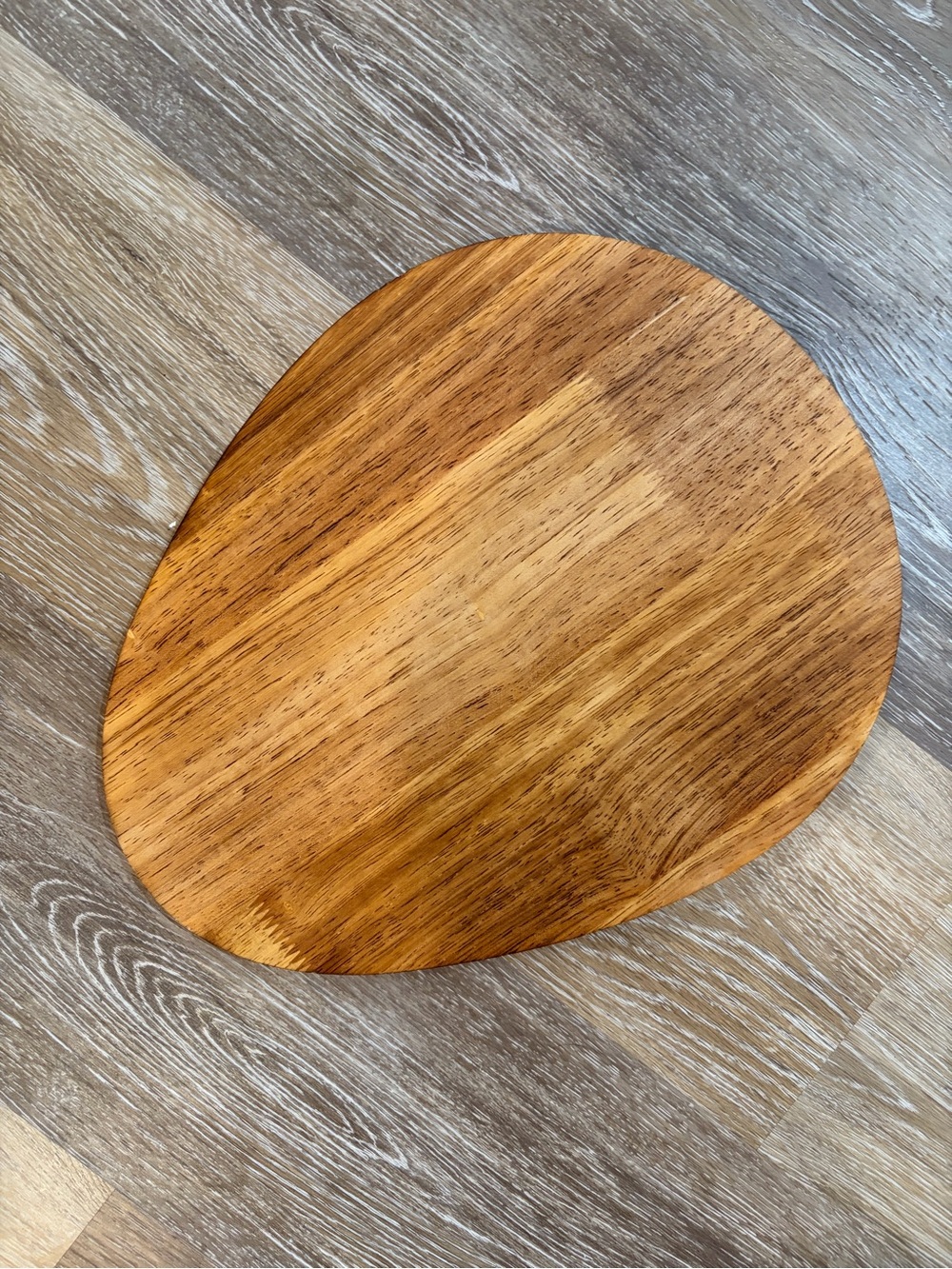 Natural Wood Oval Serving Board - Brown
